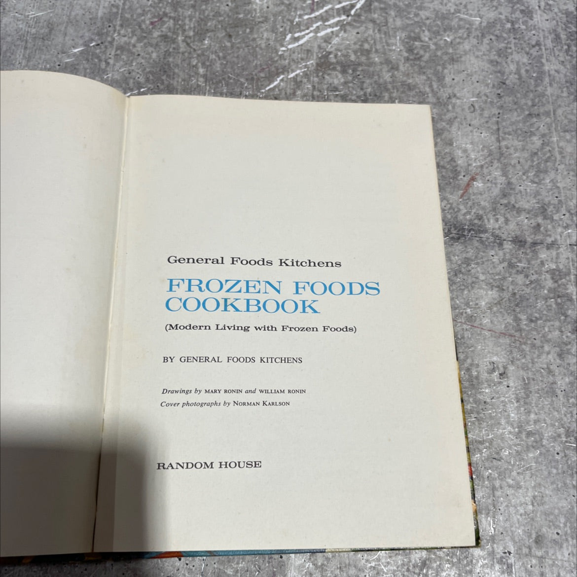 general foods kitchens frozen foods cookbook book, by general foods kitchens, 1961 Hardcover image 2