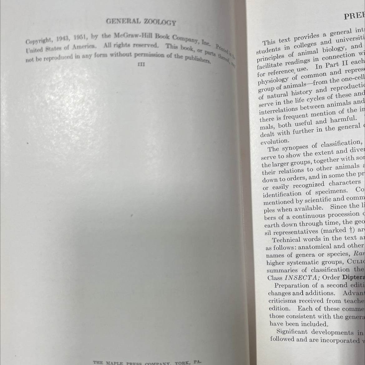 general zoology book, by tracy i. storers, 1951 Hardcover image 3