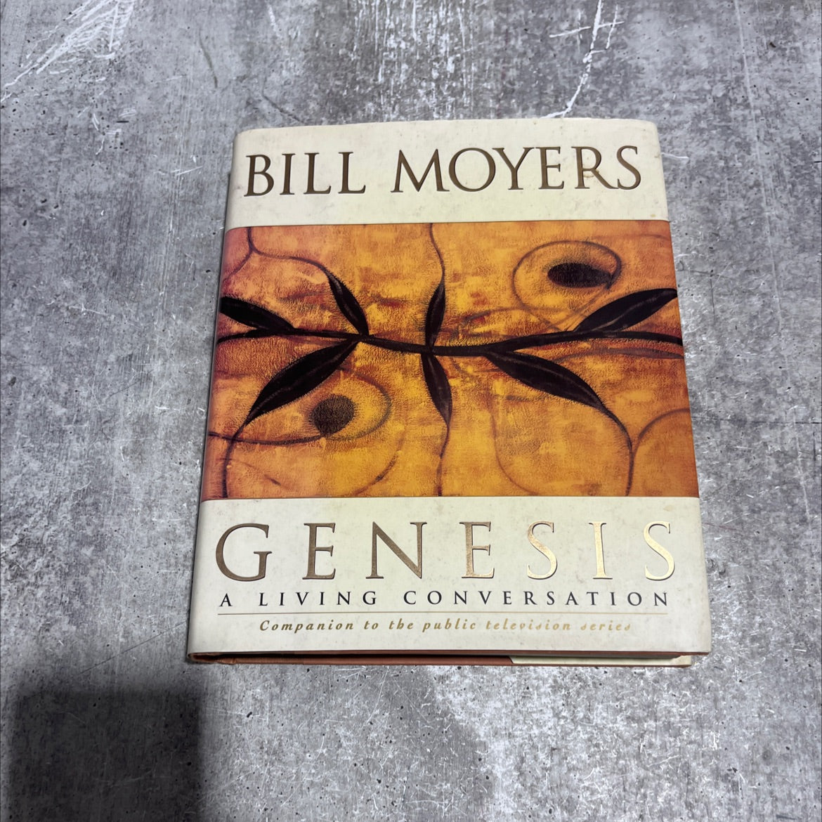 genesis: a living conversation book, by bill moyers, 1996 Hardcover image 1