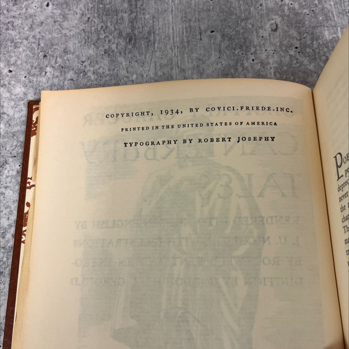 geoffrey chaucer canterbury tales rendered into modern english book, by j. u. nicolson, 1934 Hardcover image 3