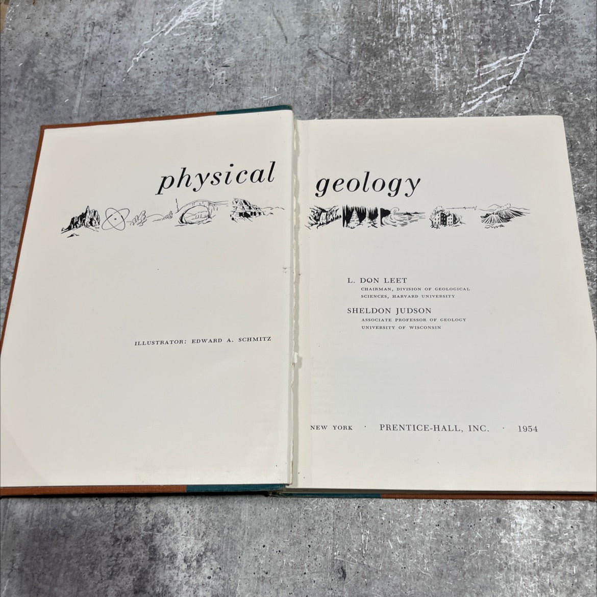 geology book, by L. Don Leet, Sheldon Judson, 1954 Hardcover image 2