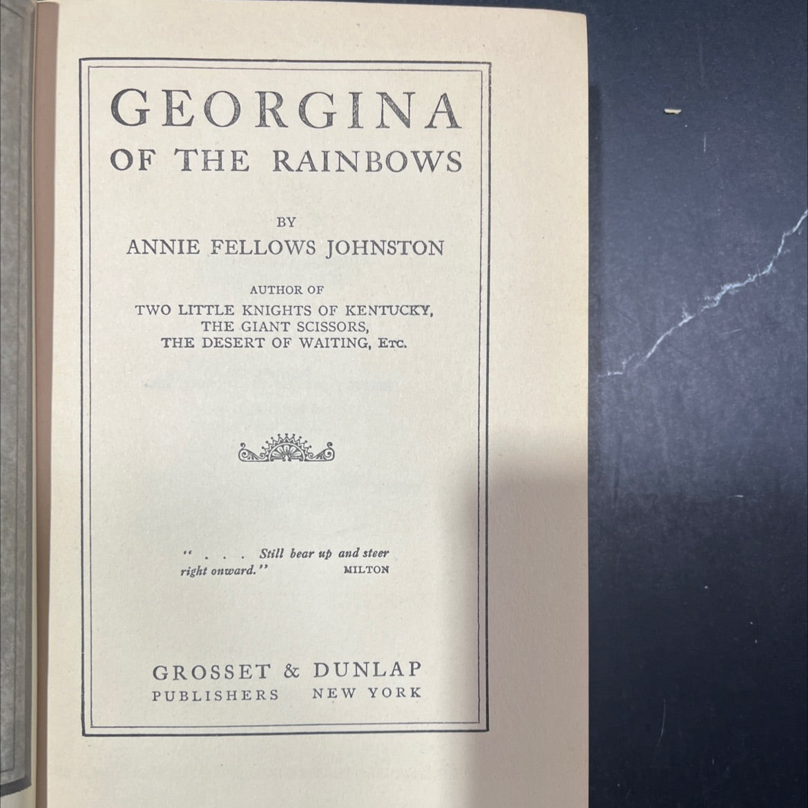 georgina of the rainbows book, by annie fellows johnston, 1916 Hardcover image 2