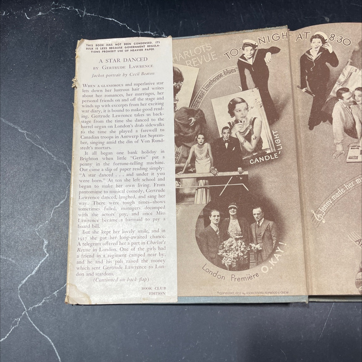 gertrude lawrence a star danced book, by gertrude lawrence, 1945 Hardcover image 4