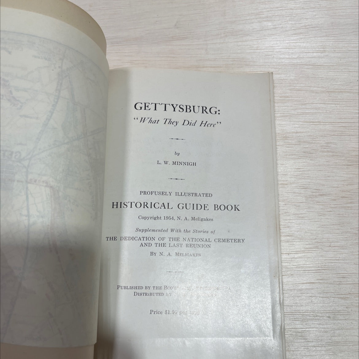 gettysburg: \"what they did here\" book, by l. w. minnigh, 1954 Paperback image 2