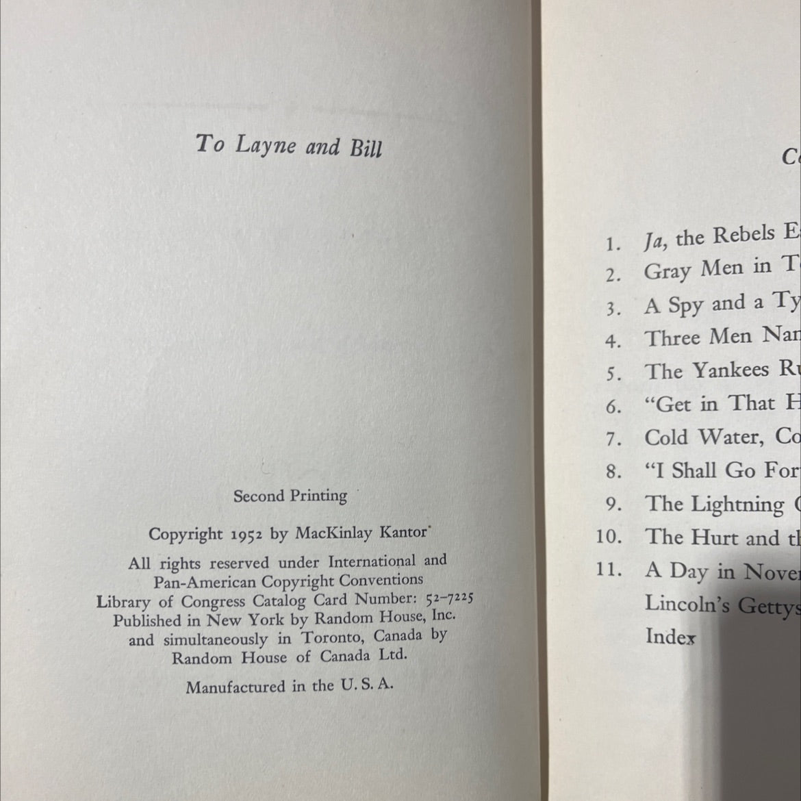 gettysburg book, by mackinlay kantor, 1952 Hardcover image 3