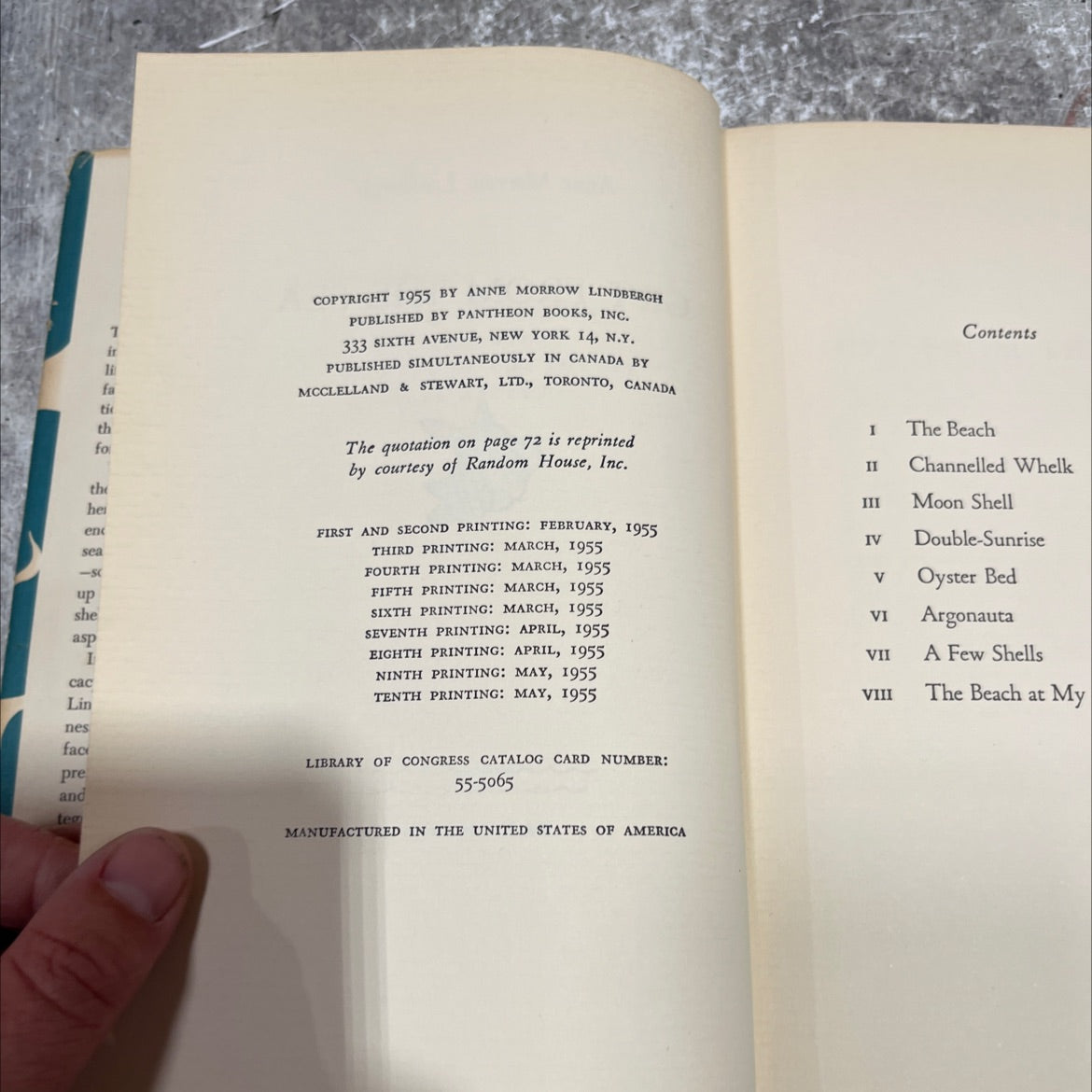 gift from the sea book, by anne morrow lindbergh, 1955 Hardcover image 3