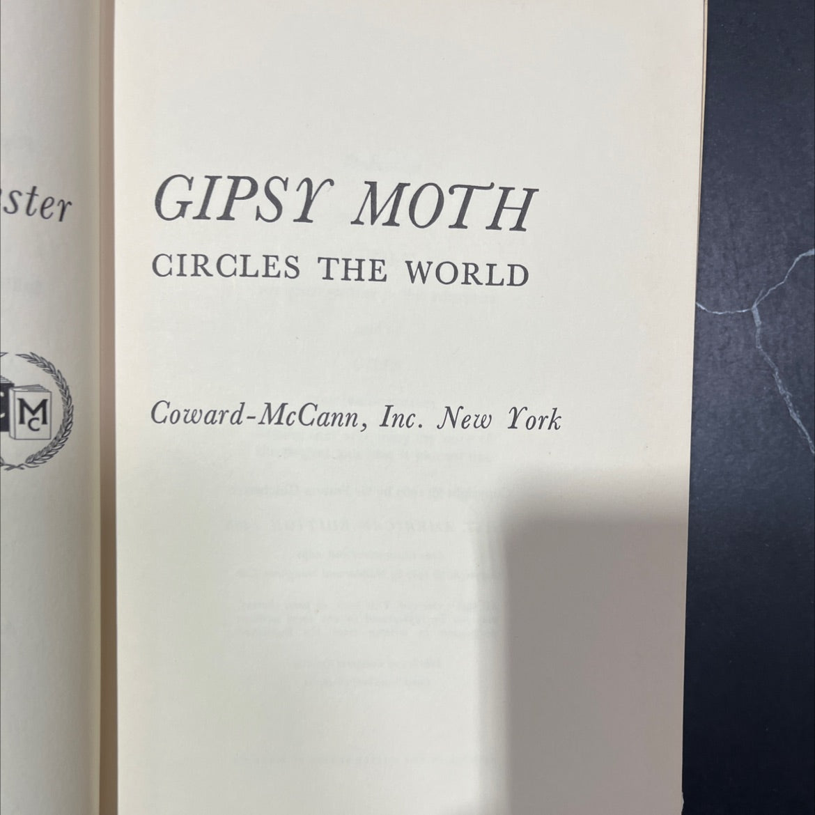 gipsy moth circles the world book, by Sir Francis Chichester, 1968 Hardcover image 2