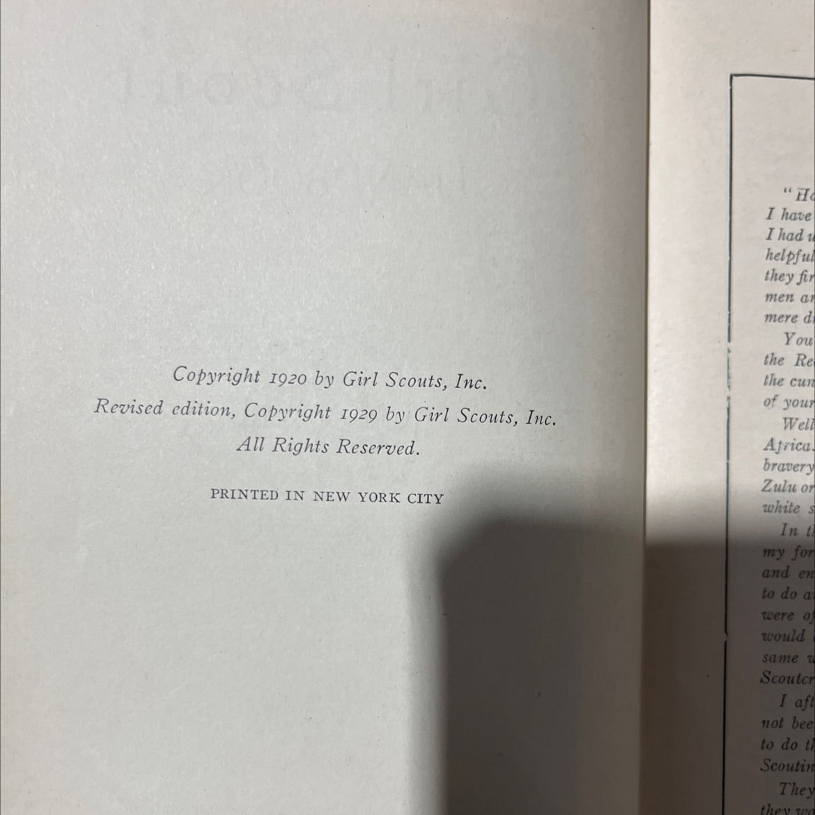 girl scout handbook book, by girl scouts, inc., 1930 Hardcover image 3
