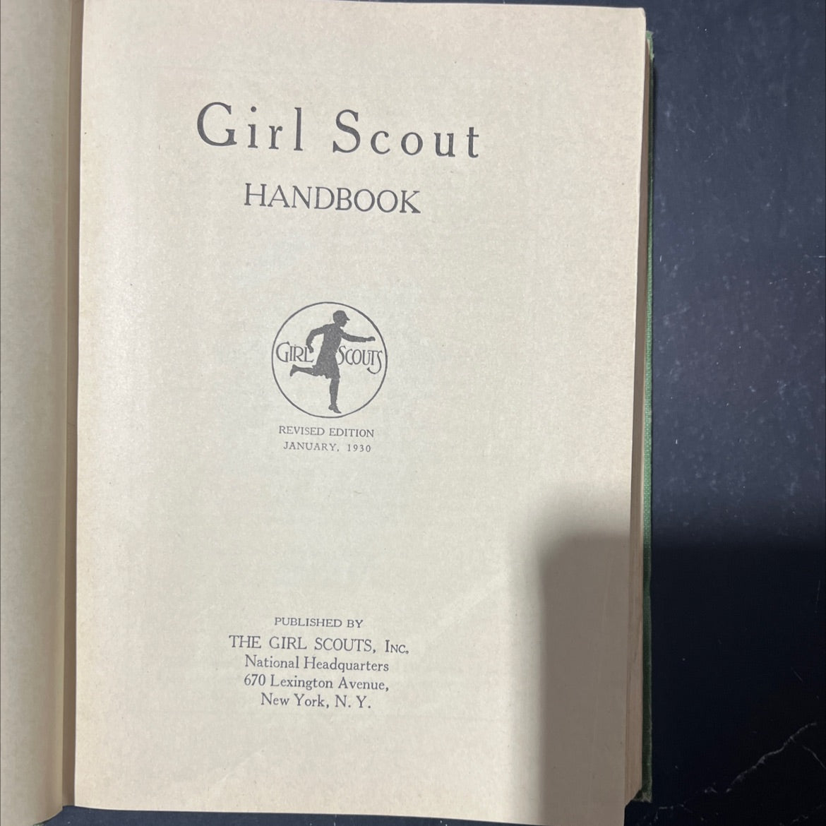girl scout handbook book, by girl scouts, inc., 1930 Hardcover image 2
