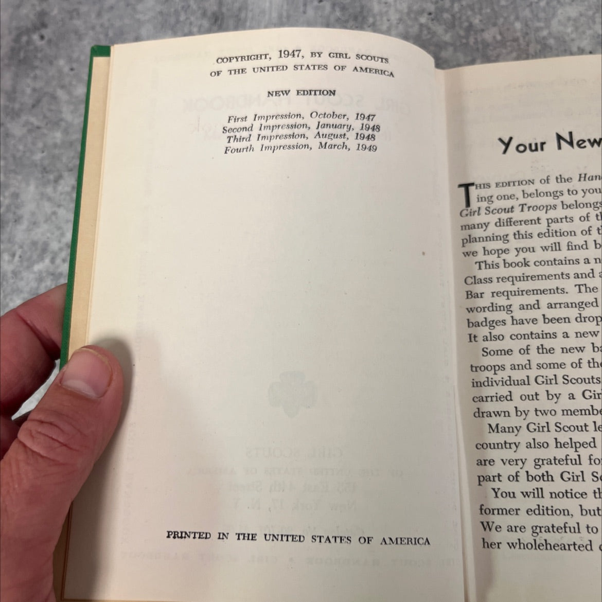 girl scout handbook book, by girl scouts of the united states of america, 1947 Hardcover image 3