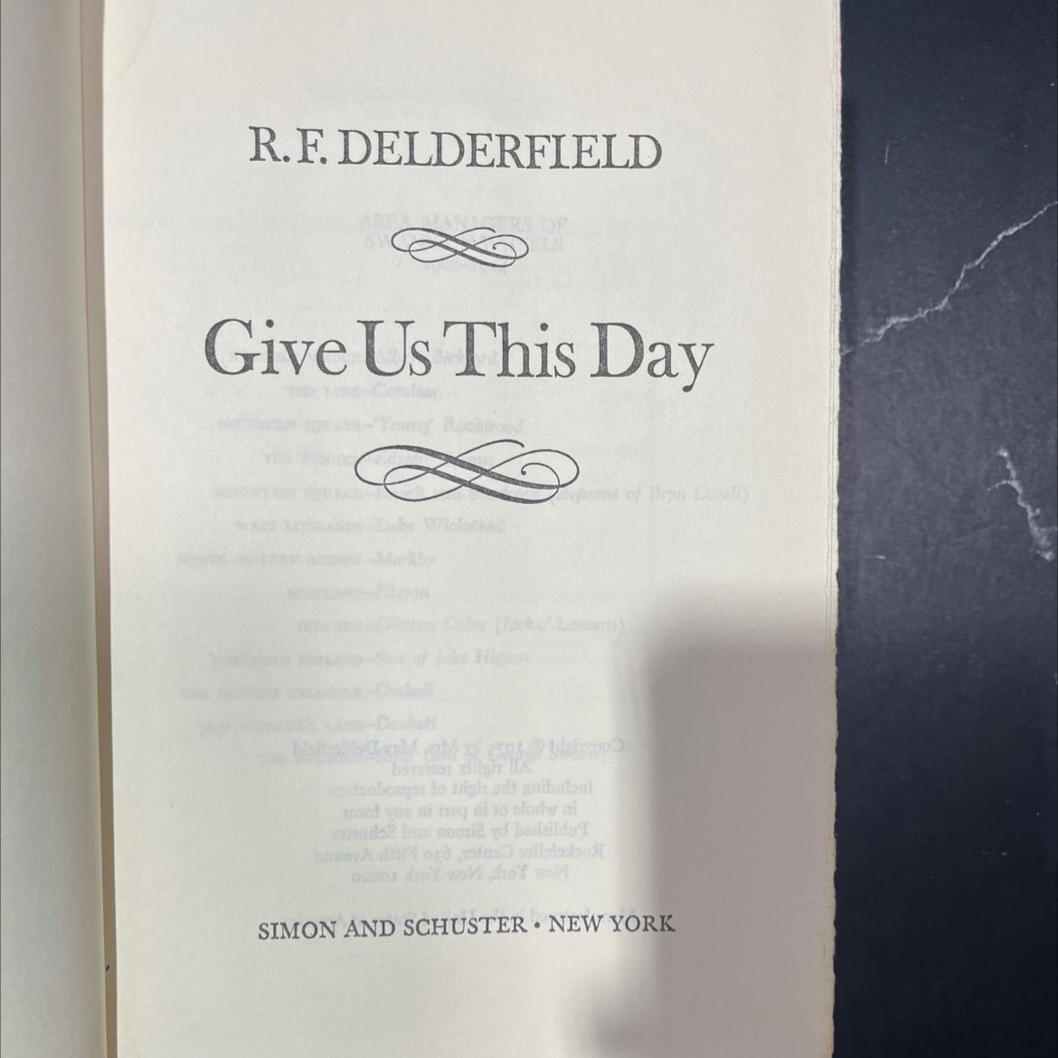 give us this day book, by r.f. delderfield, 1973 Hardcover image 2