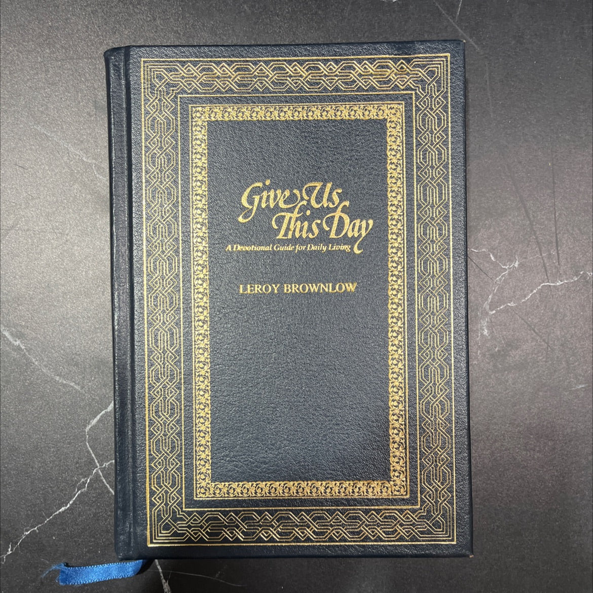 give us this day book, by leroy brownlow, 1986 Leather, Vintage image 1