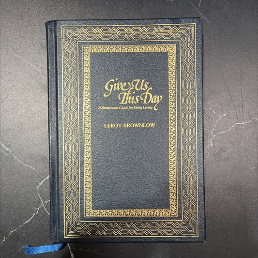 give us this day book, by leroy brownlow, 1986 Leather, Vintage image 1