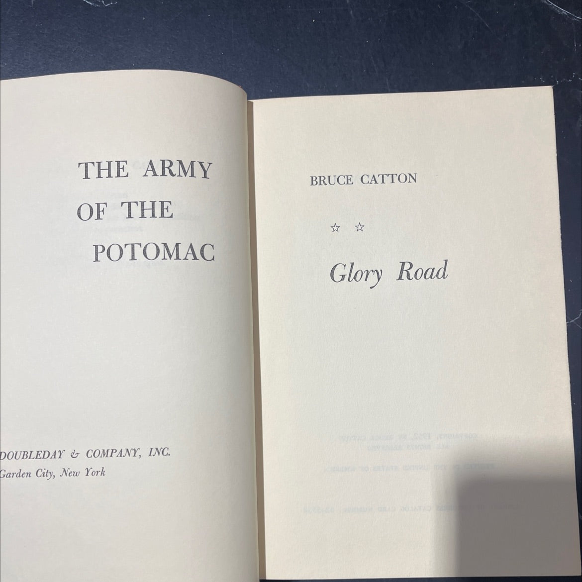 glory road book, by bruce catton, 1952 Hardcover image 2