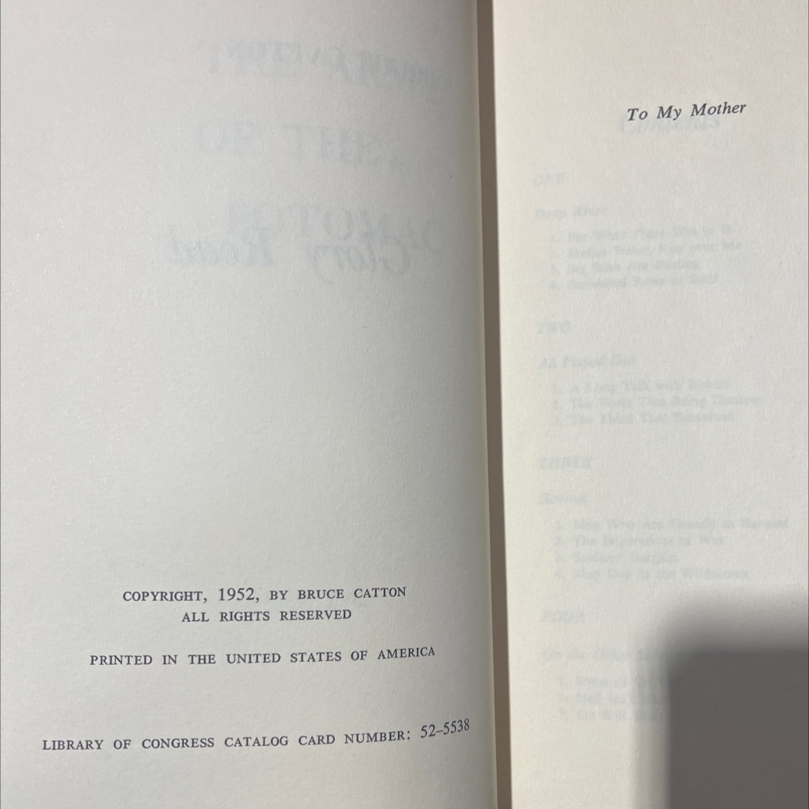 glory road book, by bruce catton, 1952 Hardcover image 3