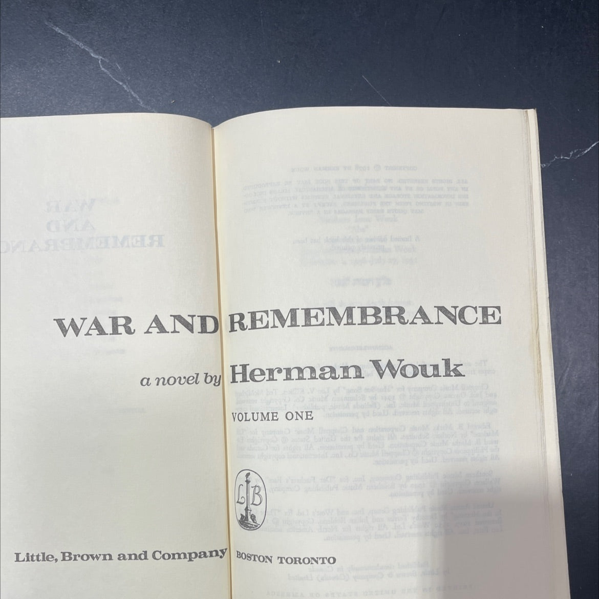gma war and remembrance book, by herman wouk, 1978 Hardcover image 2