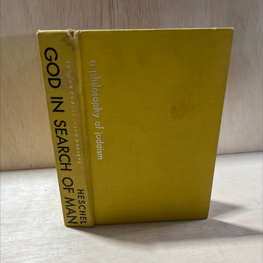 god in search of man cod a philosophy of judaism book, by abraham joshua heschel, 1956 Hardcover, Vintage image 1