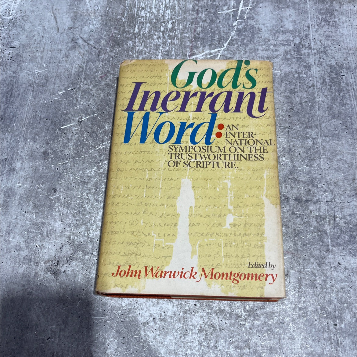 god's inerrant word book, by John Warwick Montgomery, 1974 Hardcover image 1