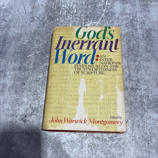god's inerrant word book, by John Warwick Montgomery, 1974 Hardcover image 1