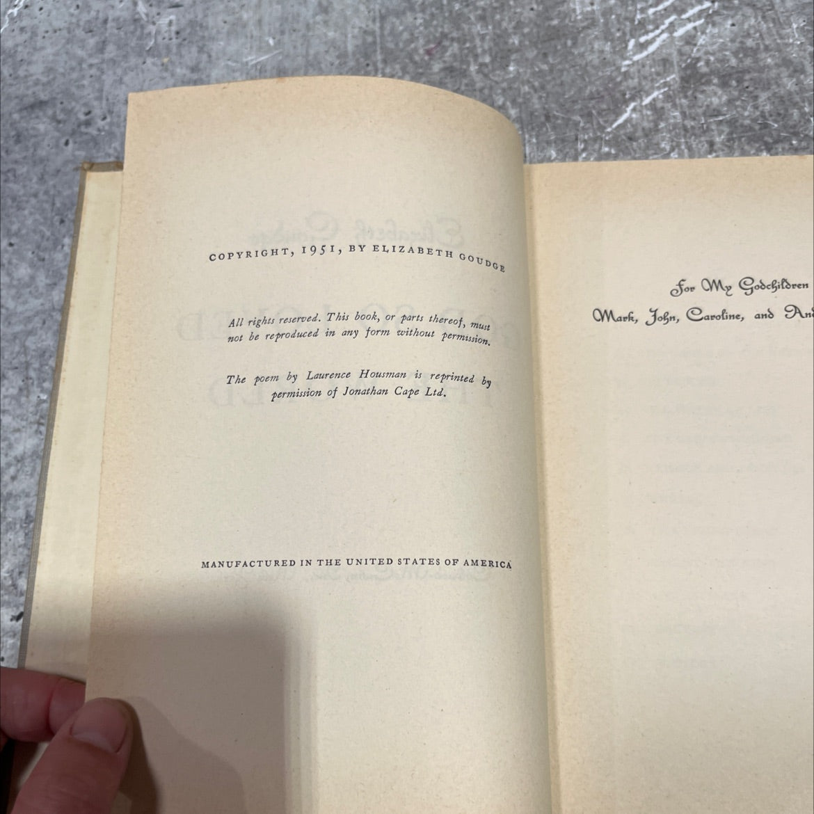 god so loved the world book, by elizabeth goudge, 1951 Hardcover image 3