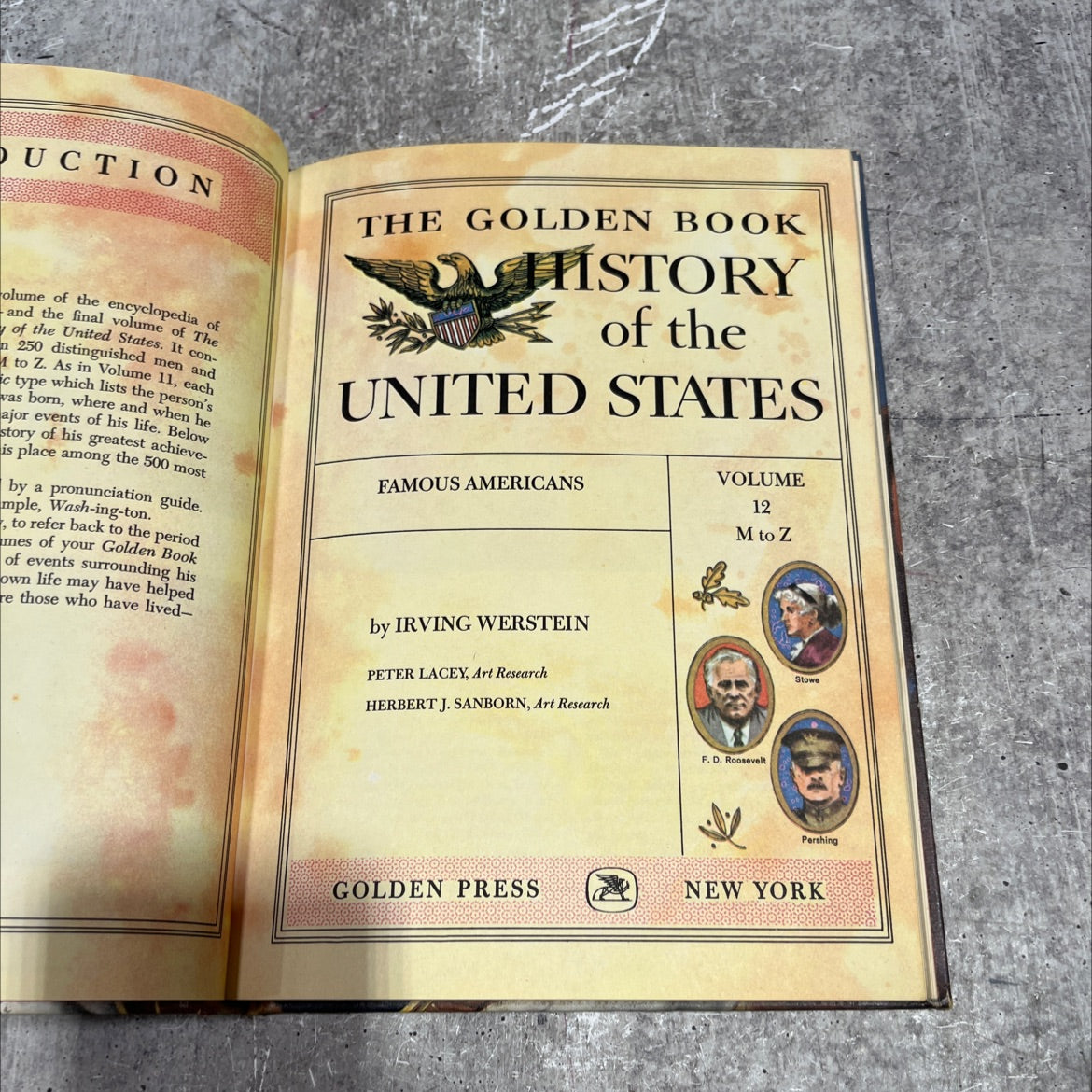 golden book history of the united states famous americans book, by irving werstein, peter lacey, herbert j. sanborn, image 2