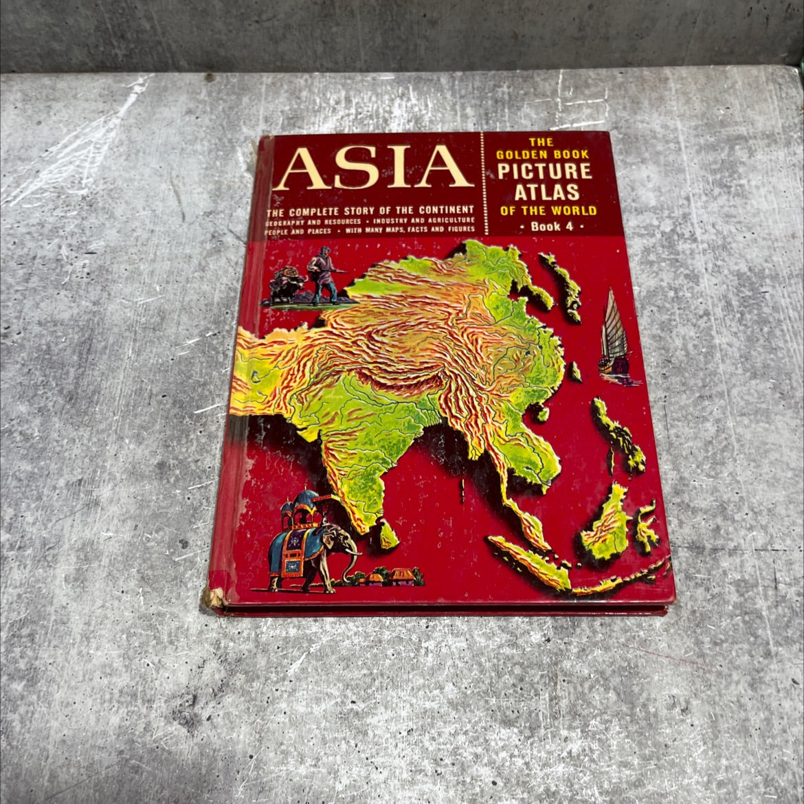 golden book picture atlas of the world in six volumes book, by dorothy w. furman, 1960 Hardcover image 1