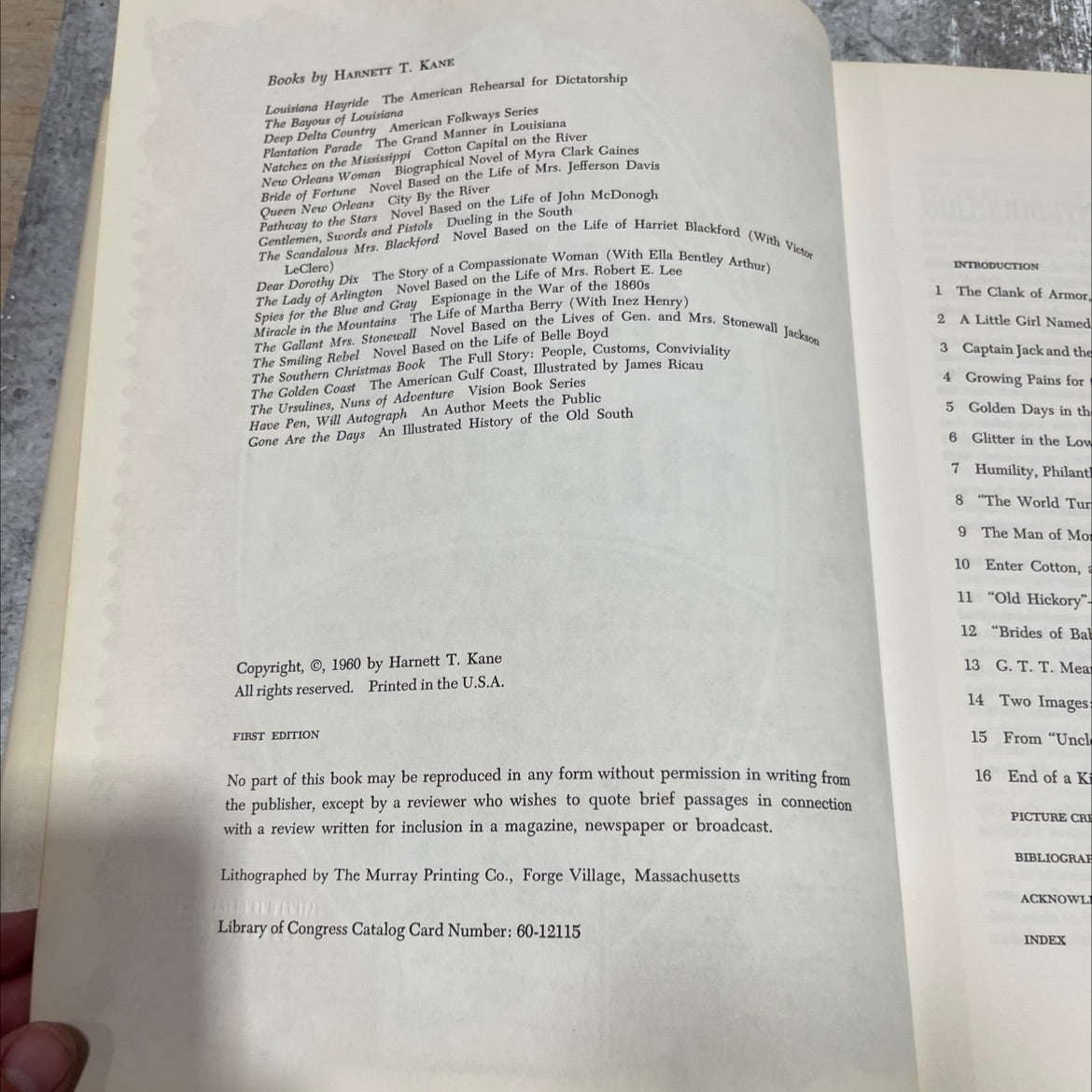 SIGNED gone are the days an illustrated history of the old south book, by harnett t. kane, 1960 Hardcover, First Edition image 3