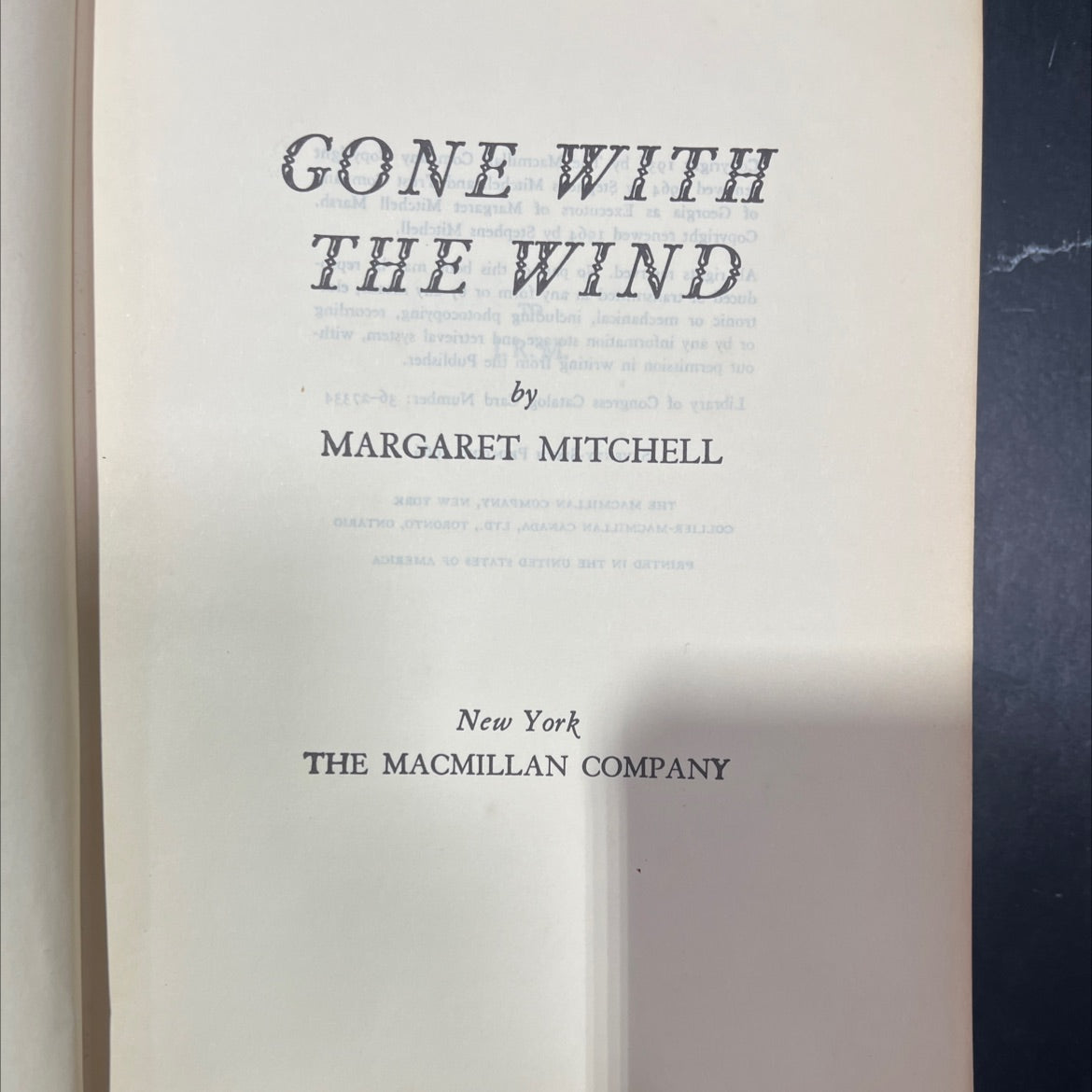gone with the wind book, by margaret mitchell, 1964 Hardcover image 2
