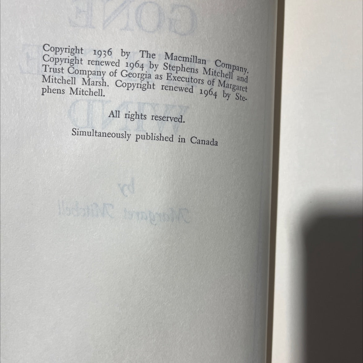 gone with the wind book, by Margaret Mitchell, 1964 Hardcover image 3