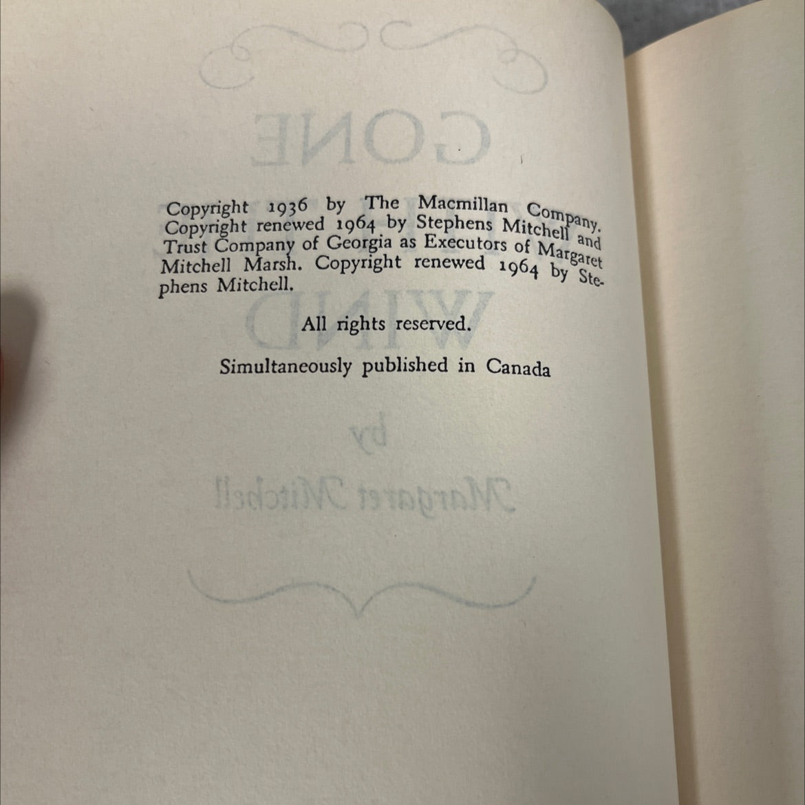 gone with the wind book, by Margaret Mitchell, 1964 Hardcover image 3