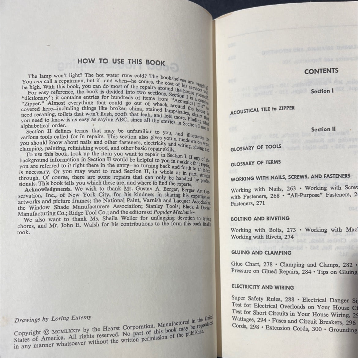 good housekeeping guide to fixing things around the house book, by marcia d. and robert m. liles, 1974 Hardcover image 3