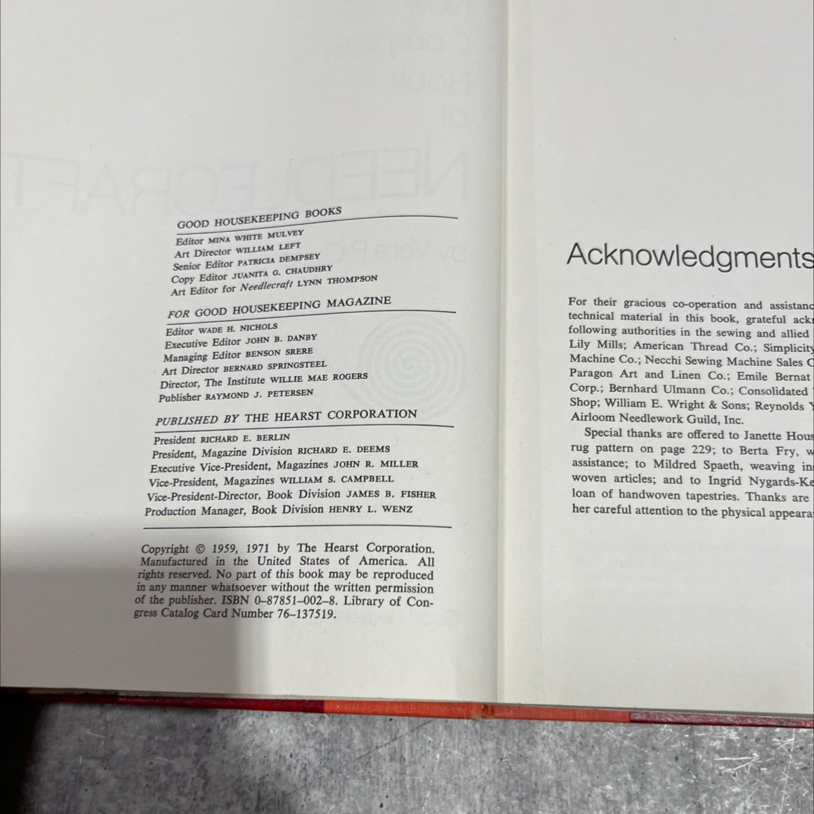 good housekeeping new complete book of needlecraft book, by vera p. guild, 1971 Hardcover image 3