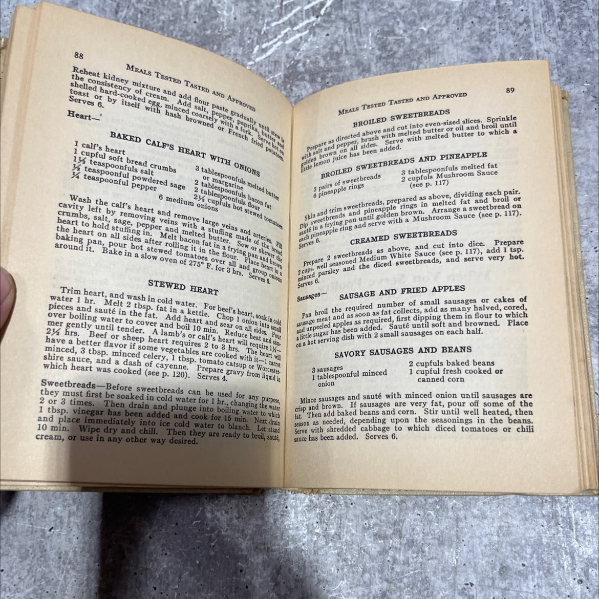 good housekeeping's book of meals tested, tasted, and approved book, by katharine fisher, 1931 Hardcover image 4