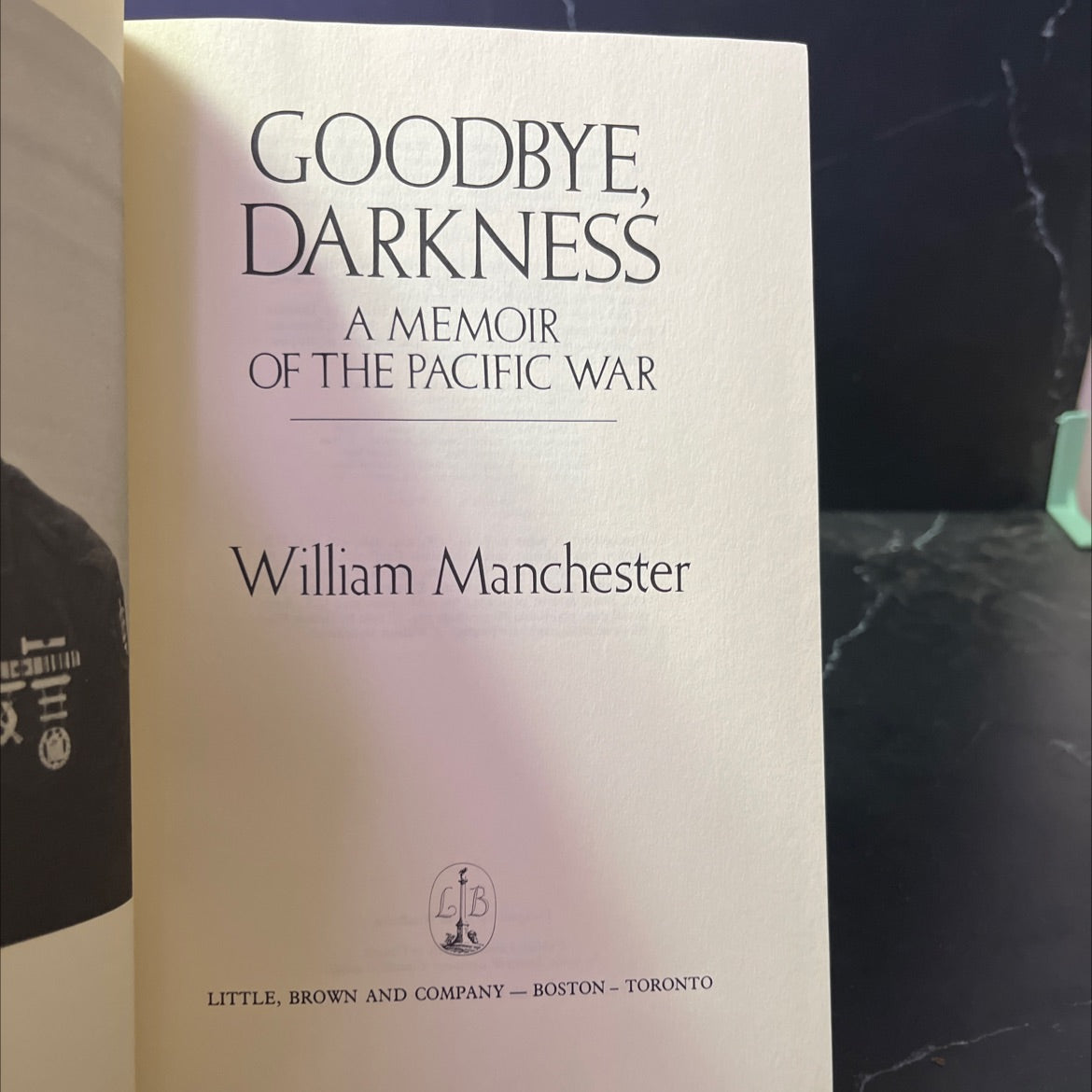 goodbye, darkness a memoir of the pacific war book, by William Manchester, 1980 Hardcover image 2