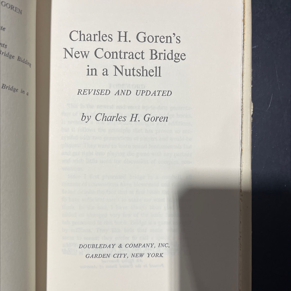 goren te nts ridge bidding bridge in a charles h. goren's new contract bridge in a nutshell revised and updated book, image 2