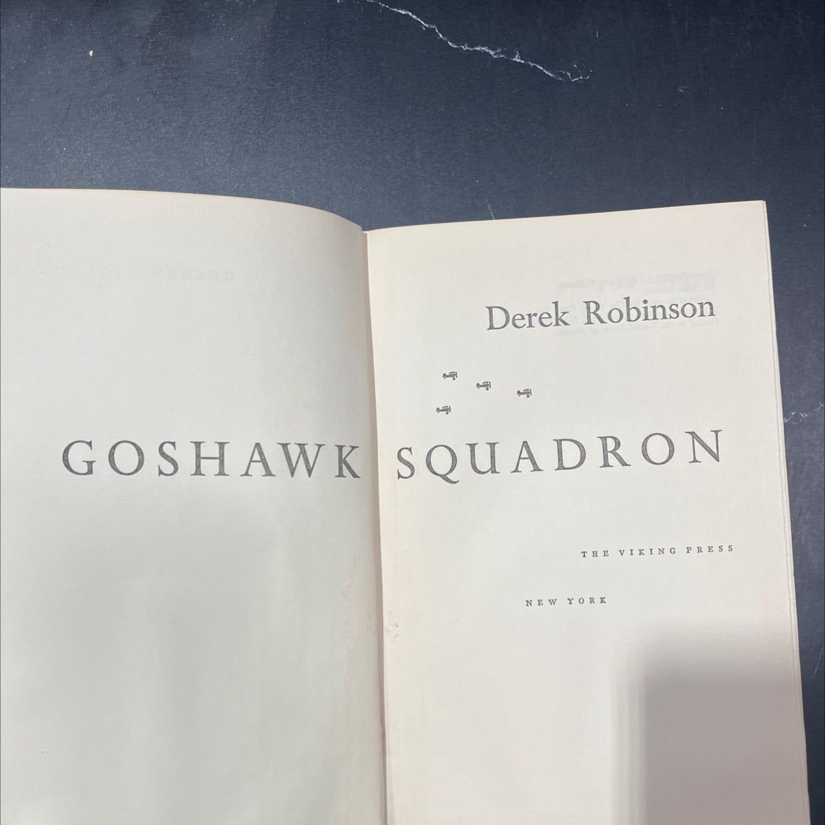 goshawk squadron book, by Derek Robinson, 1971 Hardcover image 2