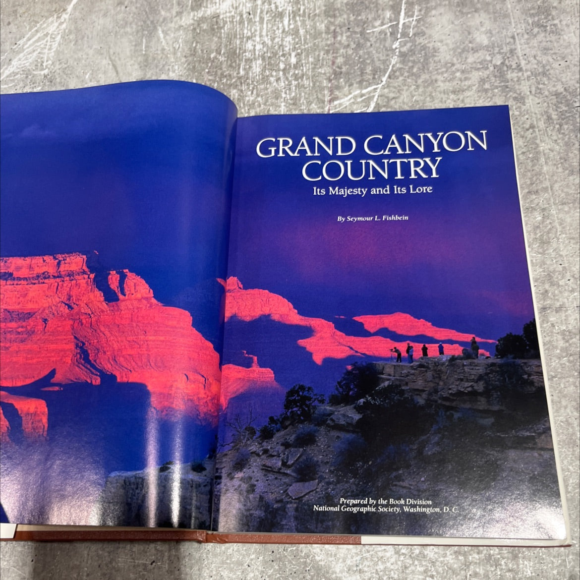 grand canyon country: its majesty and its lore book, by seymour l. fishbein, 1991 Hardcover image 2