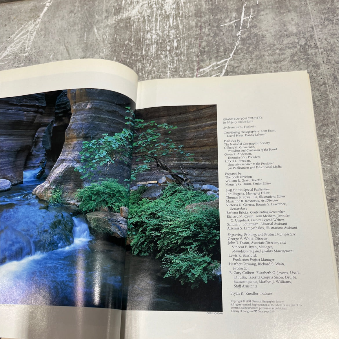 grand canyon country: its majesty and its lore book, by seymour l. fishbein, 1991 Hardcover image 3