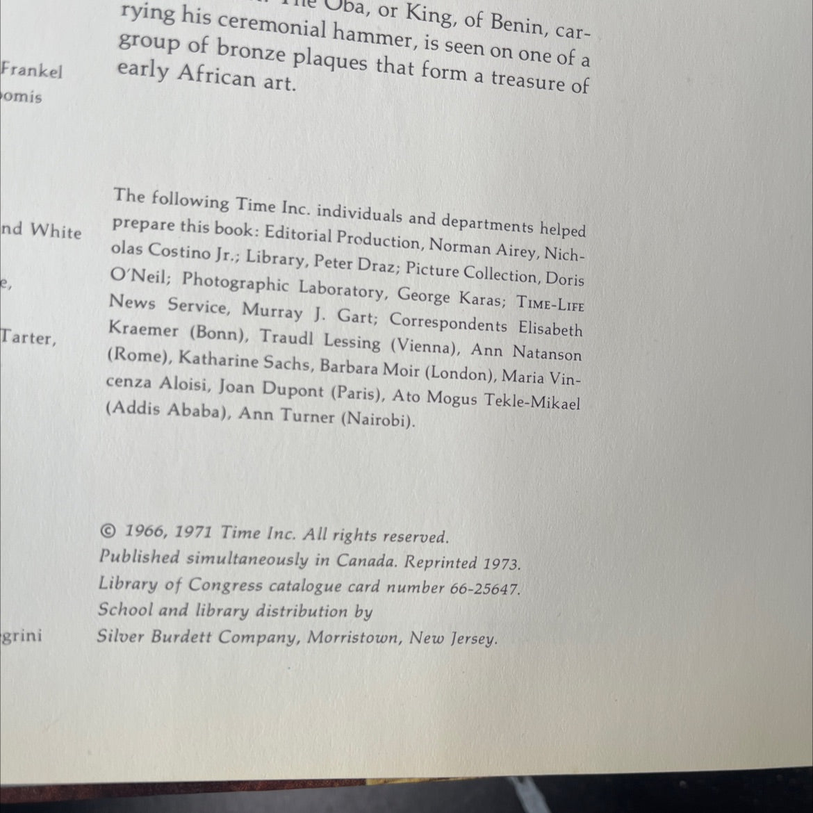 great ages of man a history of the world's cultures african kingdoms book, by basil davidson, 1973 Hardcover, Vintage image 3