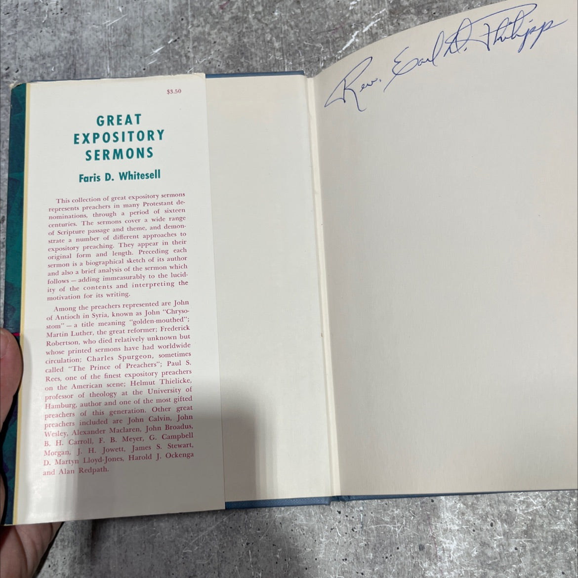 great expository sermons book, by faris d. whitesell, 1964 Hardcover image 4