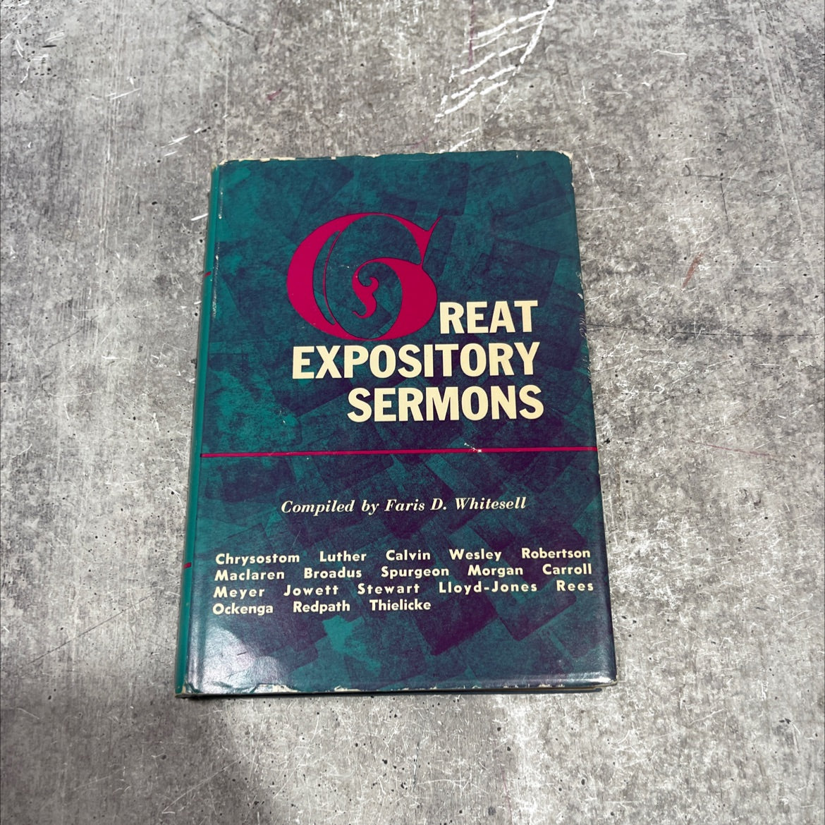 great expository sermons book, by faris d. whitesell, 1964 Hardcover image 1