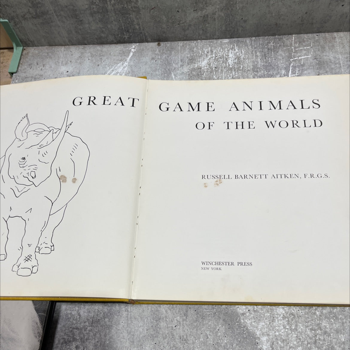great game animals of the world book, by russell barnett aitken, 1974 Hardcover image 2