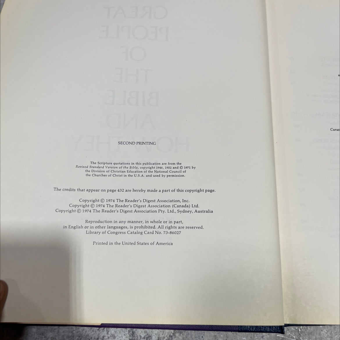 great people of the bible and how they lived book, by unknown, 1974 Hardcover image 3