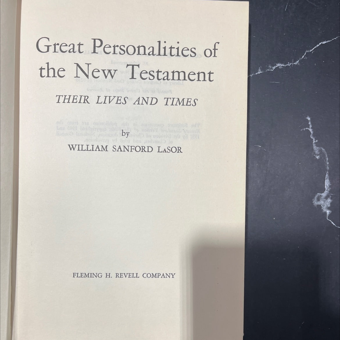 great personalities of the new testament their lives and times book, by william sanford lasor, 1961 Hardcover image 2
