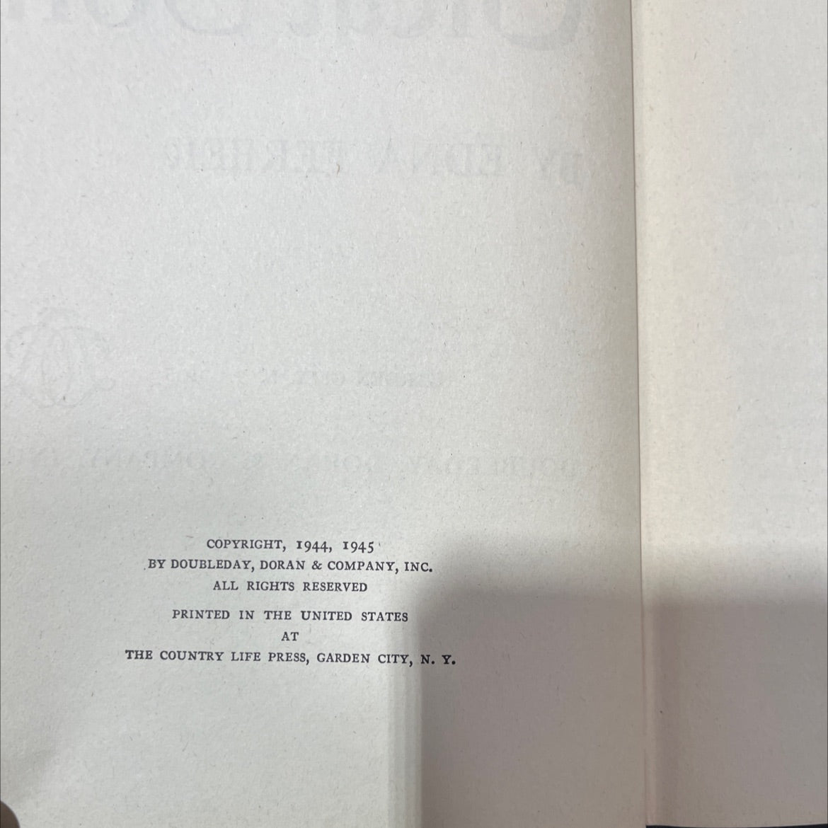 great son book, by edna ferber, 1945 Hardcover image 3