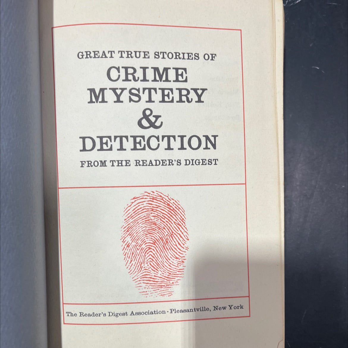 great true stories of crime mystery & detection from the reader's digest book, by various, 1965 Hardcover image 2