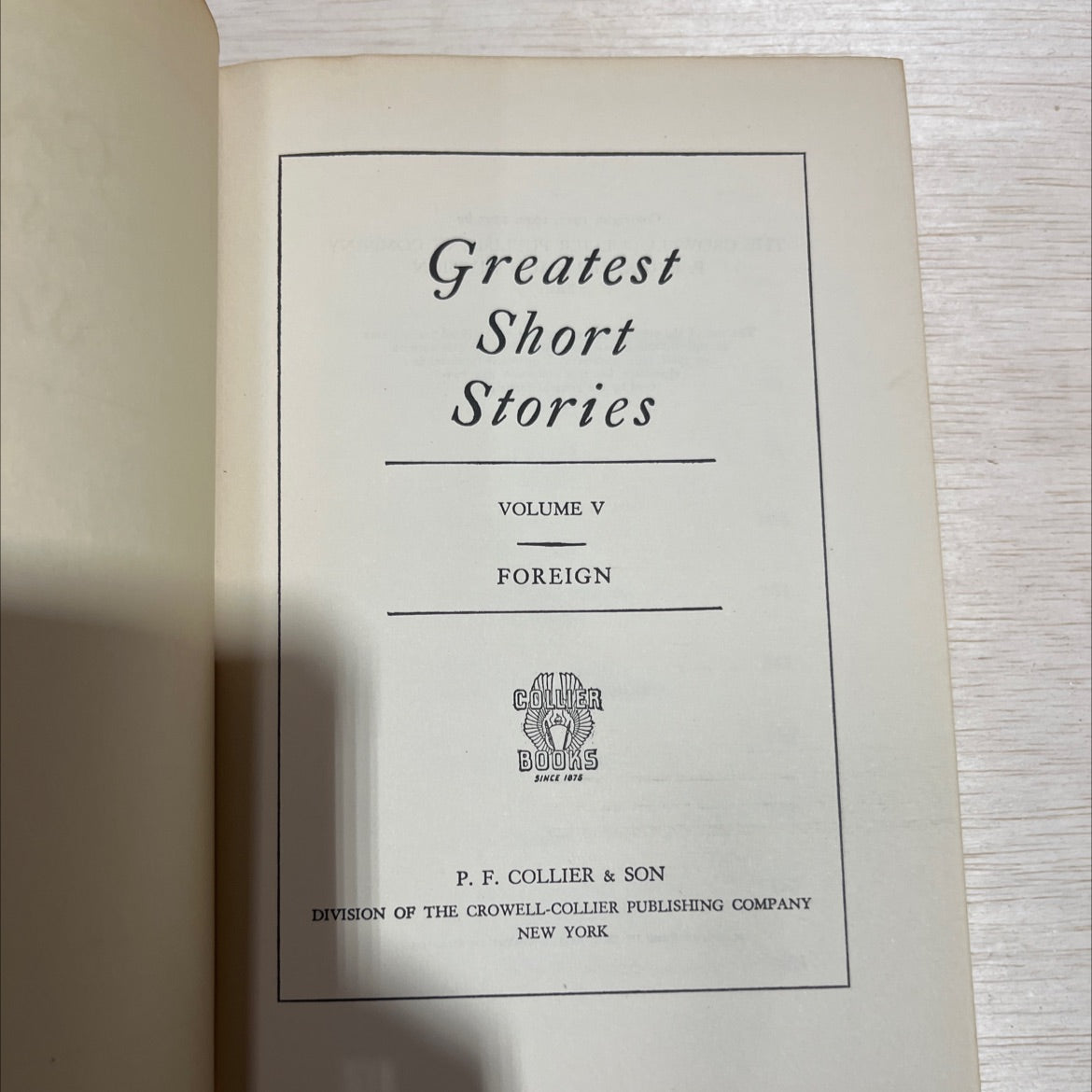 greatest short stories volume v book, by unknown, 1953 Hardcover image 2