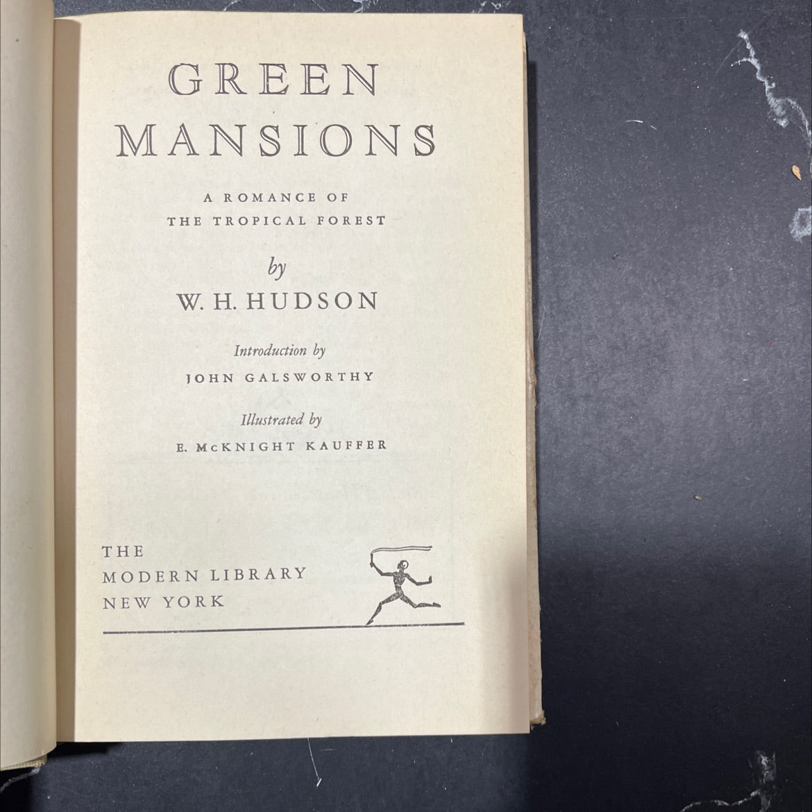 green mansions a romance of the tropical forest book, by w. h. hudson, 1944 Hardcover image 2