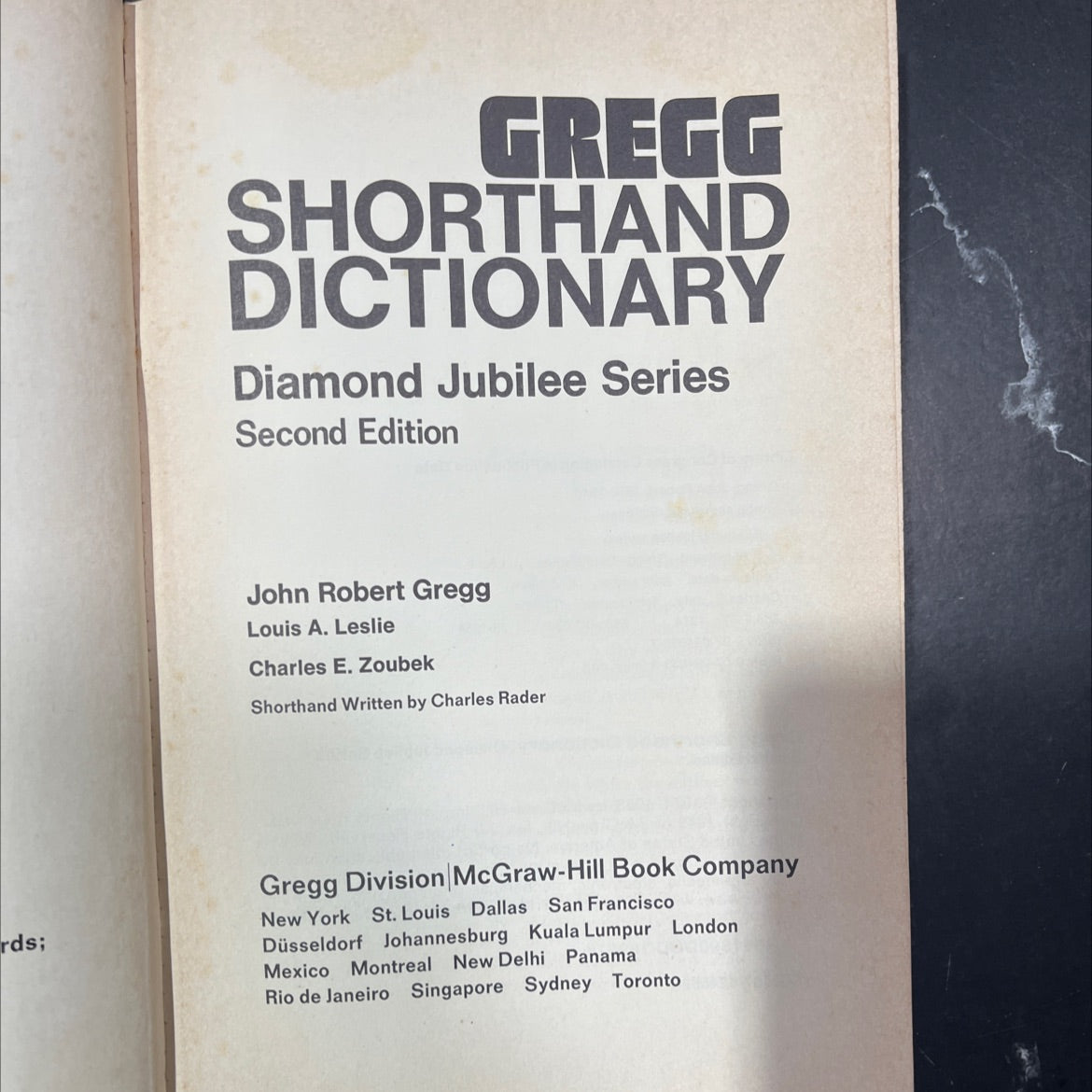 gregg shorthand dictionary diamond jubilee series second edition book, by john robert gregg, louis a. leslie, charles image 2