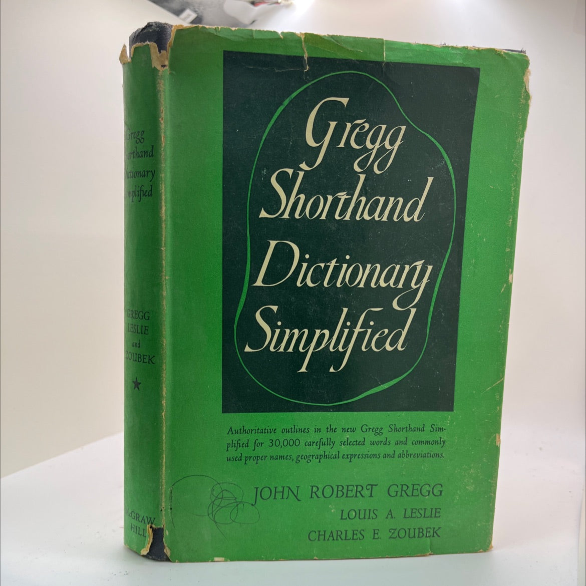 gregg shorthand dictionary simplified book, by John Robert Gregg, Louis A. Leslie, Charles E. Zoubek, 1949 Hardcover image 1